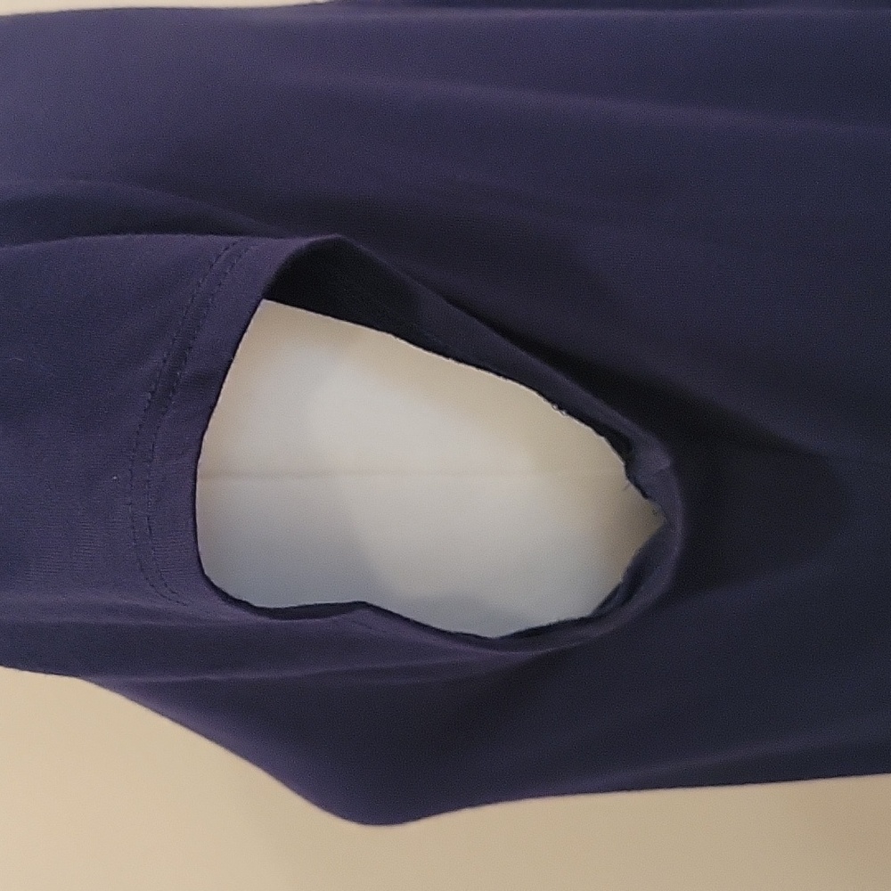 Kim & Cami Navy Cap Sleeve Flowy Tee - Picture 6 of 9
